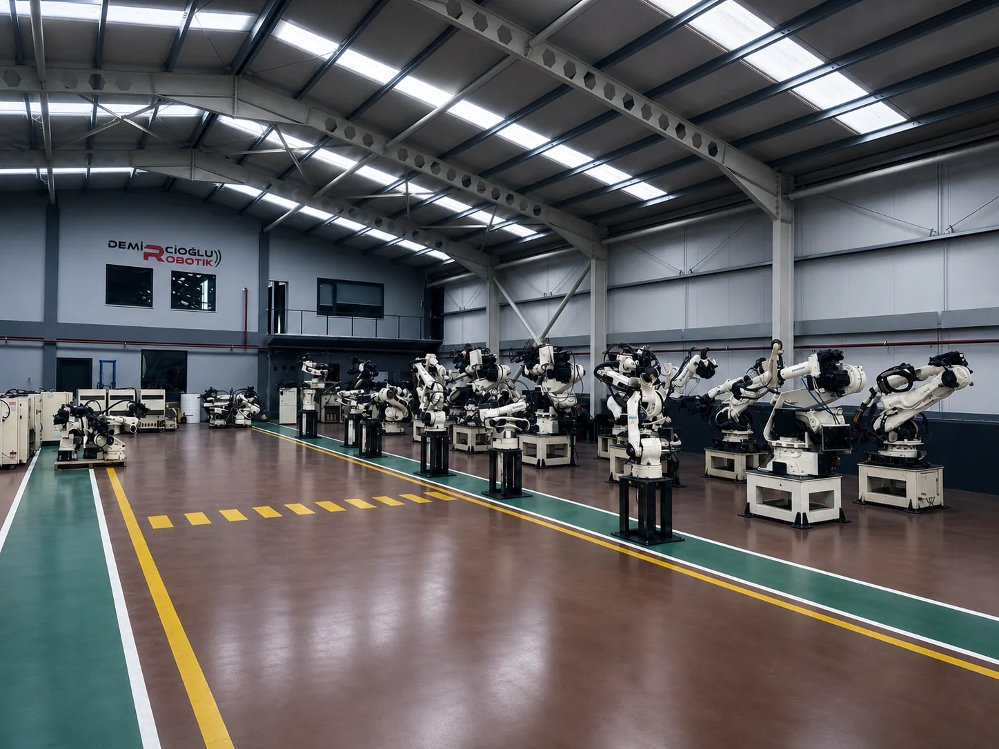 DRO robotik kaynak ve taşıma robotları parkuru